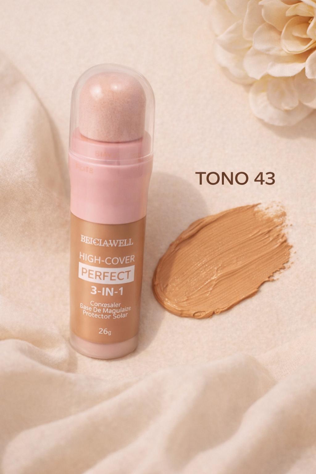 Maquillaje 3 en 1 High Cover Perfect