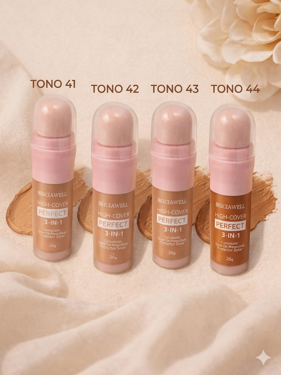 Maquillaje 3 en 1 High Cover Perfect