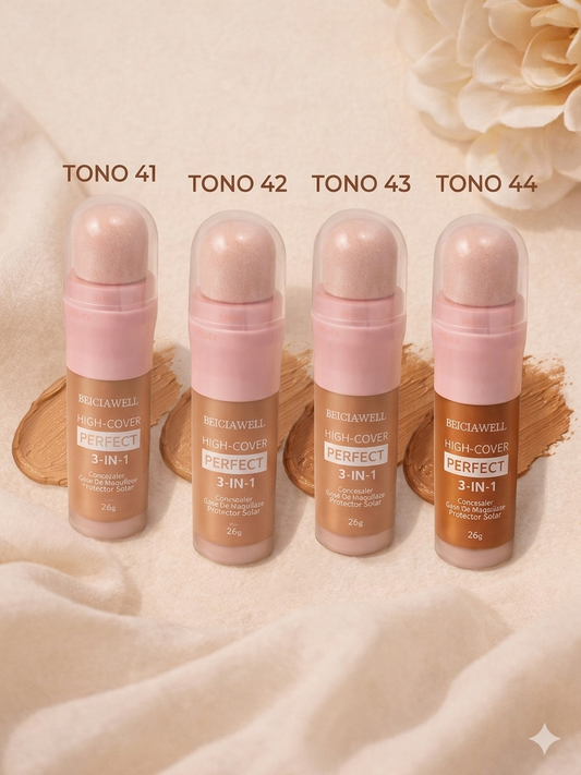 Maquillaje 3 en 1 High Cover Perfect