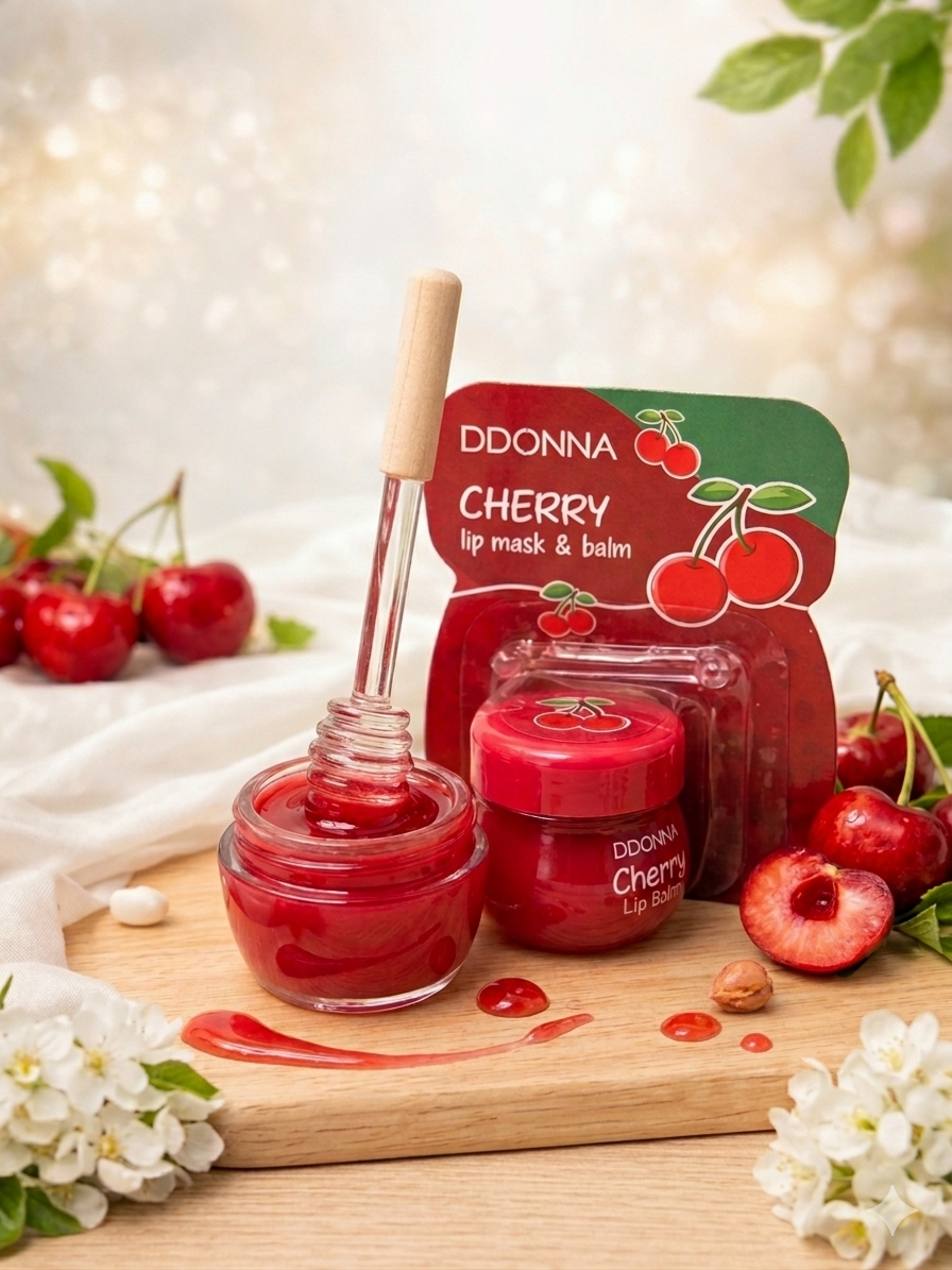 Mascarilla y Bálsamo Labial - Cereza