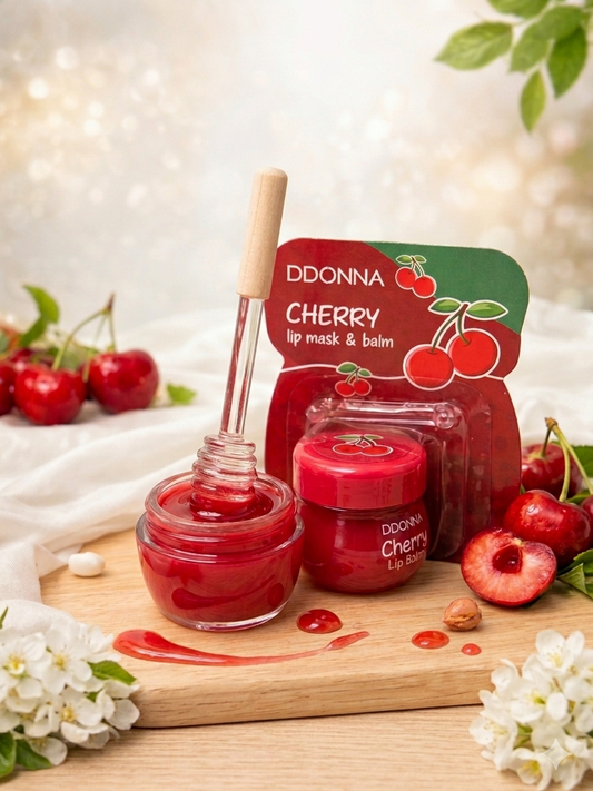 Mascarilla y Bálsamo Labial - Cereza