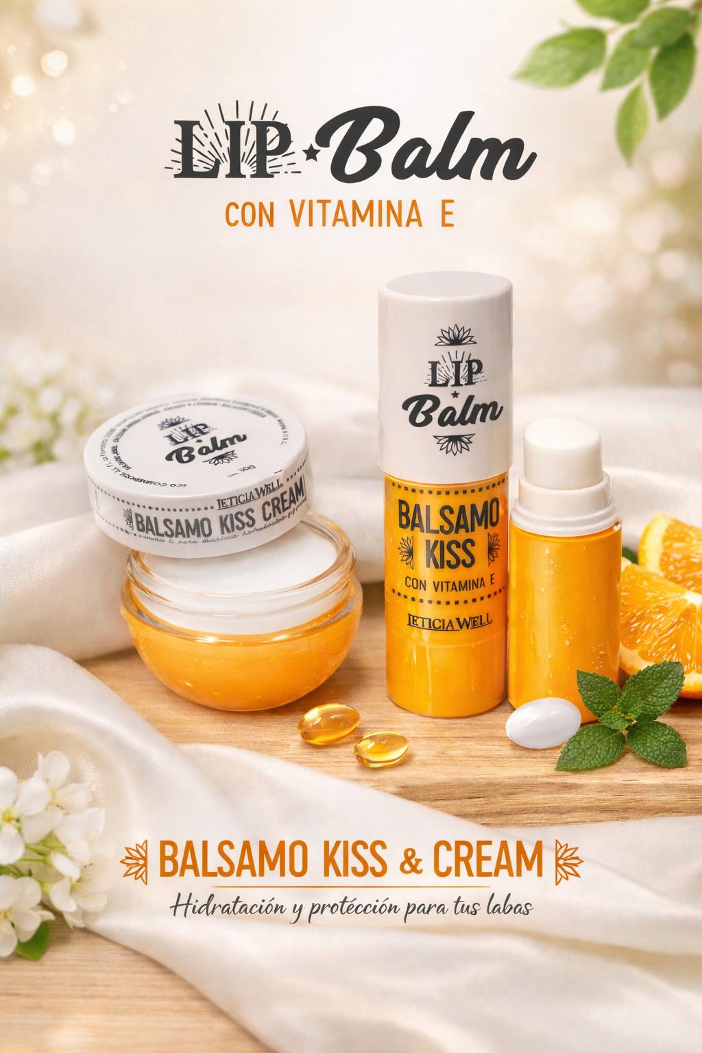 Pack Reparador Labial Kiss & Cream - Vitamina E