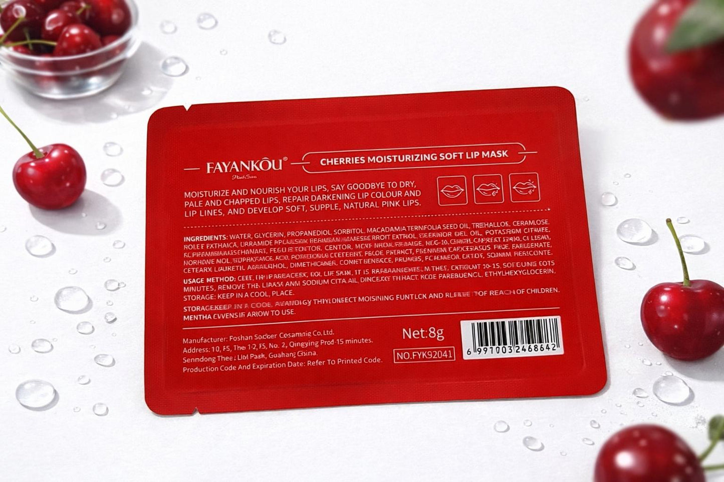 Mascarilla Labial de Cereza