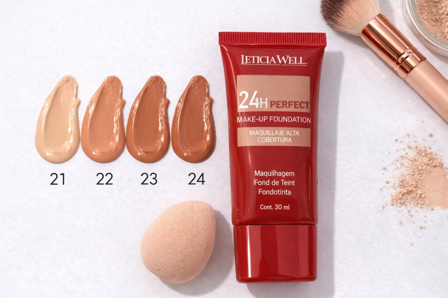 Base de Maquillaje Leticia Well 24H