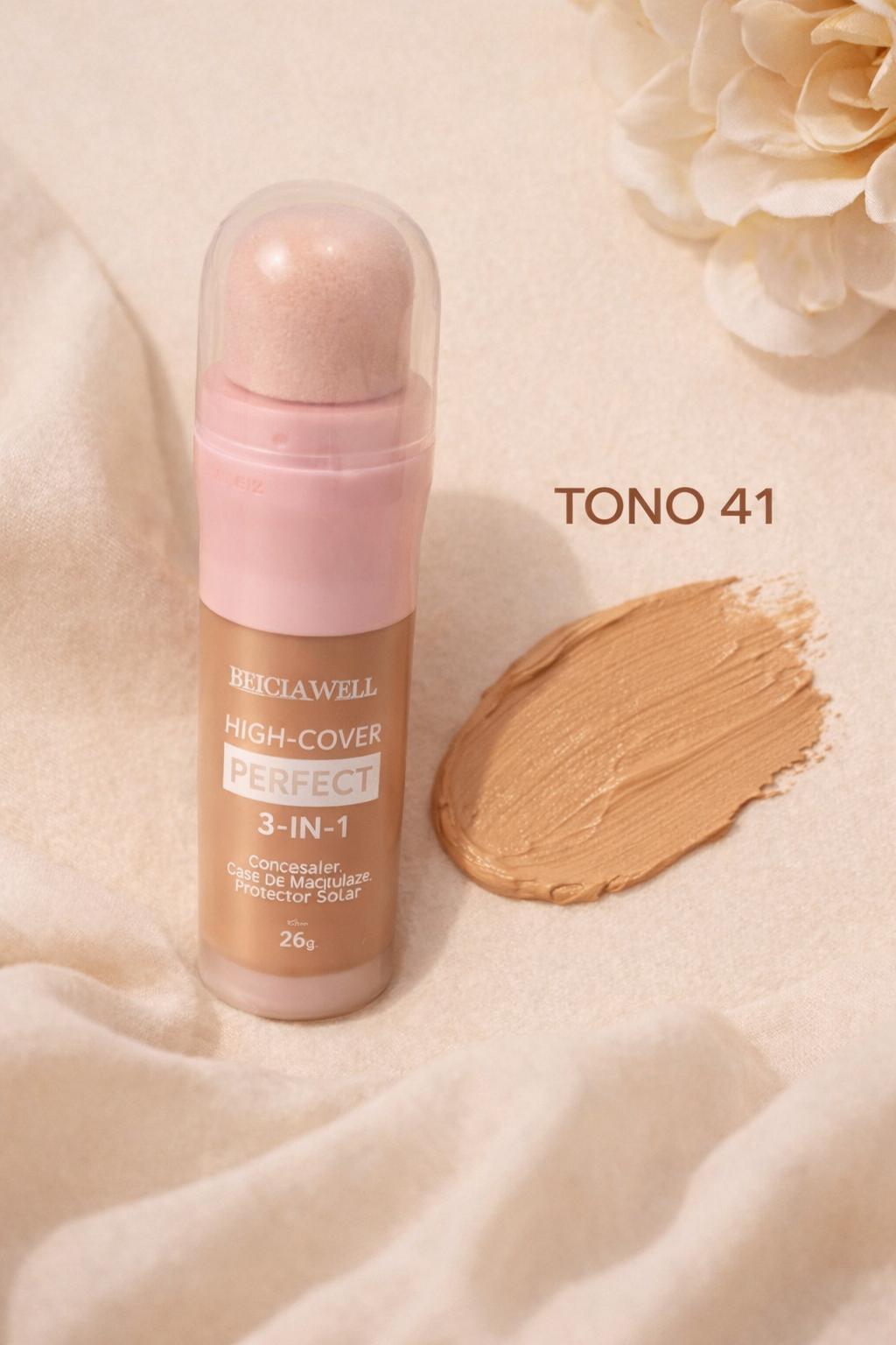 Maquillaje 3 en 1 High Cover Perfect
