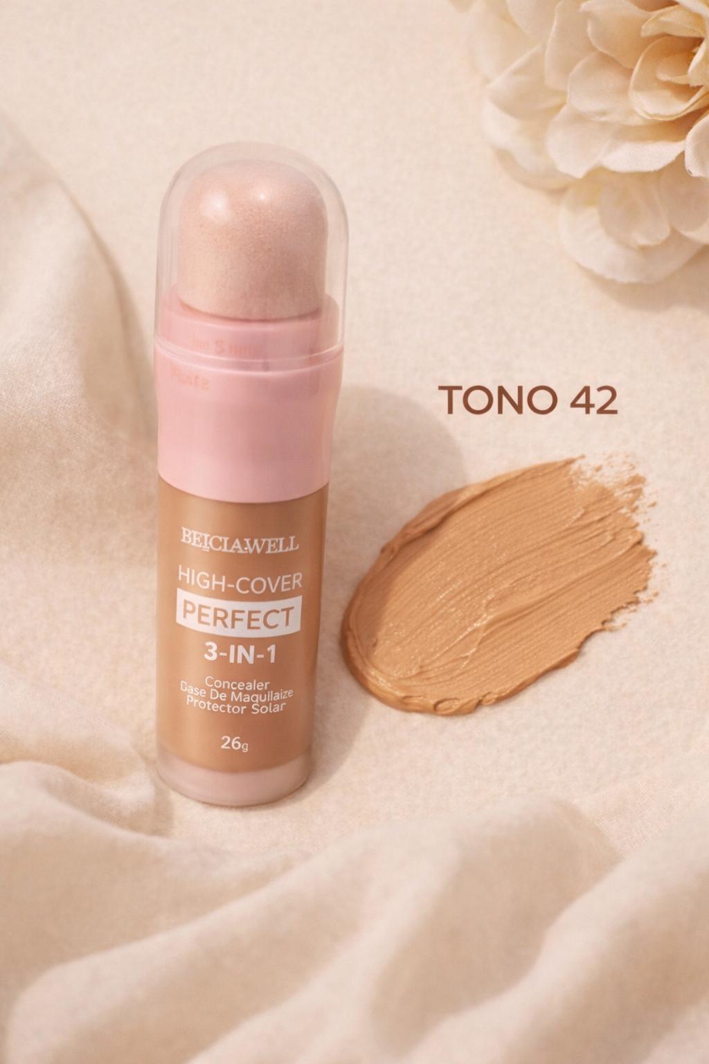 Maquillaje 3 en 1 High Cover Perfect